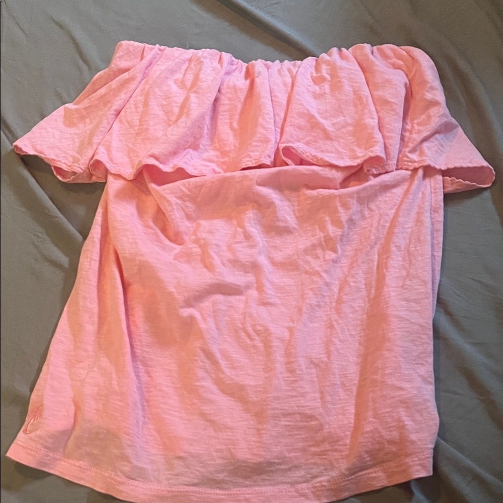 Lily Pulitzer Light Pink Ruffle Blouse